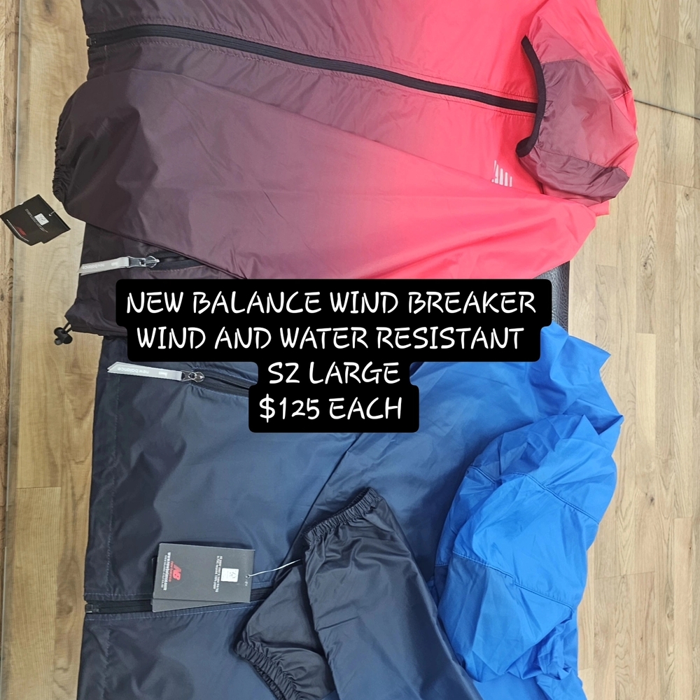 New Balance Windbreaker Jacket - Red and Blue